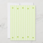 モダングリーンカントリークラブテニスバースデー 招待状 (裏面)