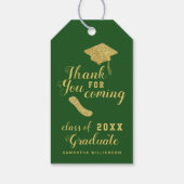 モダングリーンゴールドクラス2025 卒業感謝祭 ギフトタグ (裏面)