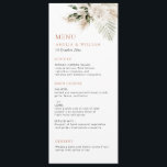 モダングリーンパンパ結婚スのメニュー メニュー<br><div class="desc">美しい水結婚色の緑とススキを持つパンパのテーマデザイン。色と文字はパーソナライズされた。</div>