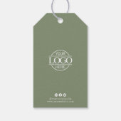 モダングリーンビジネス ロゴ クラothing 価格 ハングタグ ギフトタグ (裏面)