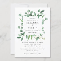 モダングリーンフレームユーカリ植物学葉品