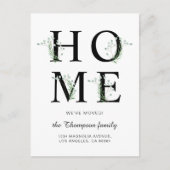 モダングリーンリーニューホーム引っ越しましたムービングアヌー 案内ポストカード (正面)