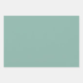 モダングリーン無地包装紙シート ラッピングペーパーシート (正面2)