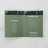 モダングリーン モノグラム 式次第 プログラム (内部)