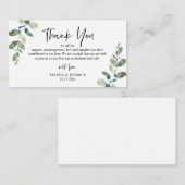 モダングリー結婚ズ・サンキュー同封カード エンクロージャーカード (正面/裏面)