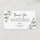 モダングリー結婚ズ・サンキュー同封カード エンクロージャーカード (正面)