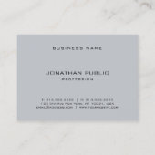 モダングレお洒落ーテンプレートトレンディーシック 名刺 (裏面)