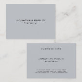 モダングレお洒落ーテンプレートトレンディーシック 名刺 (正面/裏面)