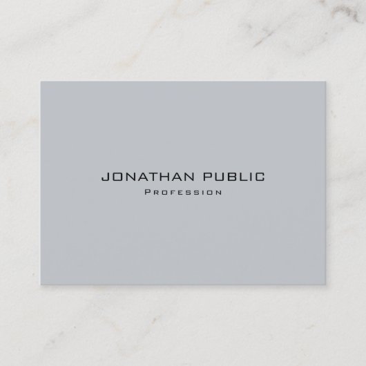 モダングレお洒落ーテンプレートトレンディーシック 名刺 (正面)