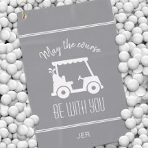 モダングレーのゴルフカート モノグラム ゴルファー かわいい