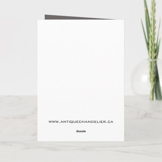 モダングレーの渦巻きデザインの結婚式お礼カード サンキューカード (裏面)