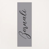 モダングレーエレガントとブラック ヨガマット (正面)