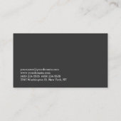 モダングレー実在エステート代理人の名刺 名刺 (裏面)