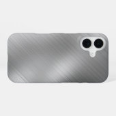 モダングレー テクスチャ テンプレート iPhone 16ケース (裏面横)