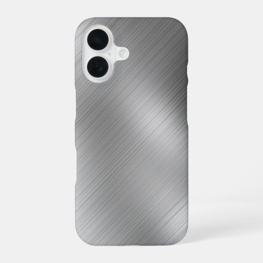 モダングレー テクスチャ テンプレート iPhone 16ケース (裏面)