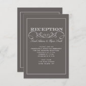 モダングレー レセプション 招待状 (正面/裏面)