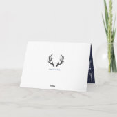 モダングレ素朴ー&ネイビーディアー&アロー サンキューカード (裏面)