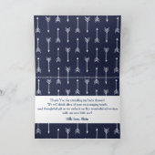 モダングレ素朴ー&ネイビーディアー&アロー サンキューカード (内部)