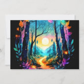 モダングローブの魔法のベビーシャワー 招待状 (裏面)