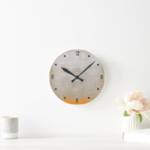 モダング素朴レーオレンジ抽象芸術 ラウンド壁時計 (ホーム)