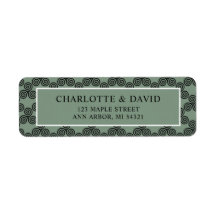 モダンケルト結び目模様アイリッシュ結婚ズ差出人住所