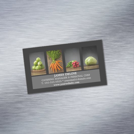 モダンケータリングエレガントシェフ マグネット名刺 (インサイチュ)