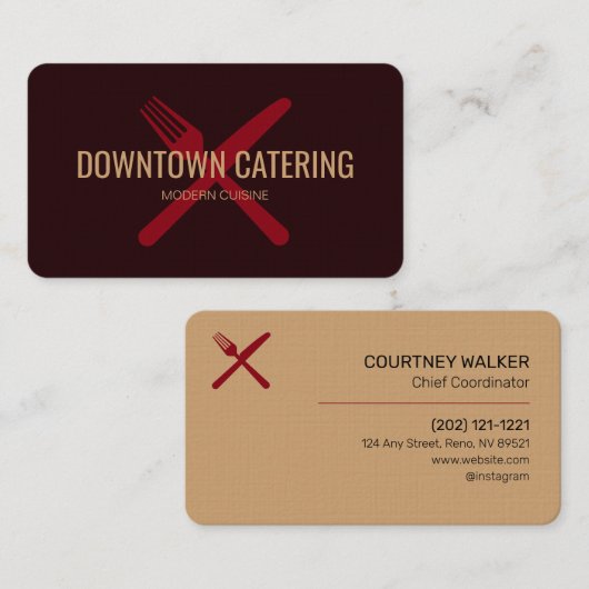 モダンケータリング 名刺 (正面/裏面)