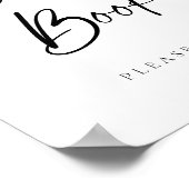 モダンゲストブックのスクリプ結婚ト ポスター (角)