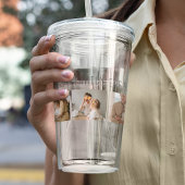 モダンコラージュ写真と最高の家族の今までギフト最高のを集める アクリルタンブラー