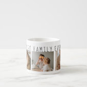 モダンコラージュ写真と最高の家族の今までギフト最高のを集める エスプレッソカップ (正面)