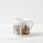 モダンコラージュ写真と最高の家族の今までギフト最高のを集める エスプレッソカップ (正面右)