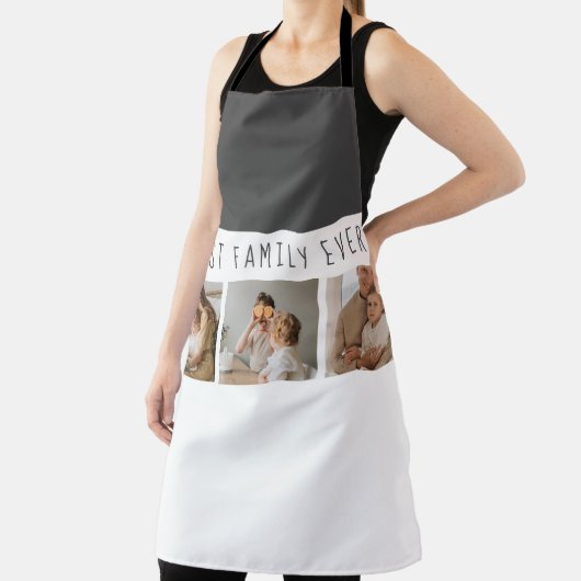 モダンコラージュ写真と最高の家族の今までギフト最高のを集める エプロン (インサイチュ)