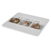 モダンコラージュ写真と最高の家族の今までギフト最高のを集める カッティングボード (角)