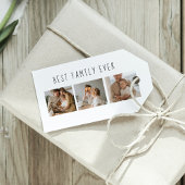 モダンコラージュ写真と最高の家族の今までギフト最高のを集める ギフトタグ