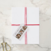 モダンコラージュ写真と最高の家族の今までギフト最高のを集める ギフトタグ (より糸付き)