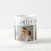 モダンコラージュ写真と最高の家族の今までギフト最高のを集める コーヒーマグカップ (中央)