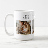 モダンコラージュ写真と最高の家族の今までギフト最高のを集める コーヒーマグカップ (左)