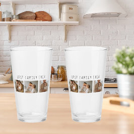 モダンコラージュ写真と最高の家族の今までギフト最高のを集める タンブラーグラス