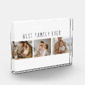 モダンコラージュ写真と最高の家族の今までギフト最高のを集める フォトブロック (左)