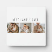 モダンコラージュ写真と最高の家族の今までギフト最高のを集める フォトプラーク (正面)
