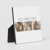 モダンコラージュ写真と最高の家族の今までギフト最高のを集める フォトプラーク (正面)