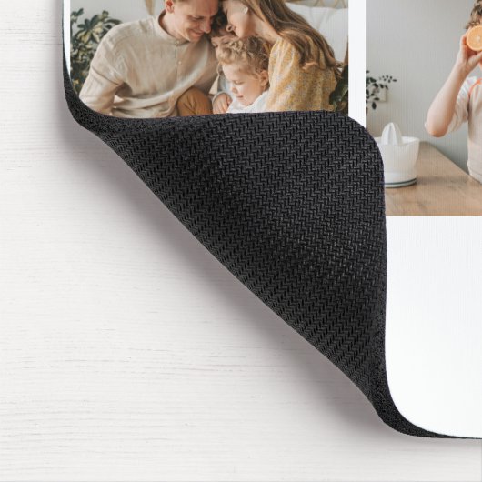 モダンコラージュ写真と最高の家族の今までギフト最高のを集める マウスパッド (コーナー)