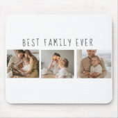 モダンコラージュ写真と最高の家族の今までギフト最高のを集める マウスパッド (正面)