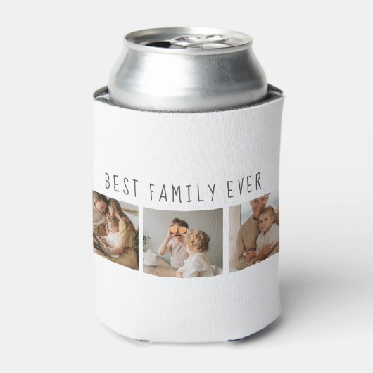 モダンコラージュ写真と最高の家族の今までギフト最高のを集める 缶クーラー (缶正面)