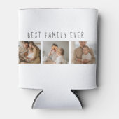 モダンコラージュ写真と最高の家族の今までギフト最高のを集める 缶クーラー (正面)