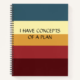 モダンコロブロッストライプク水平モノグラム ノートブック