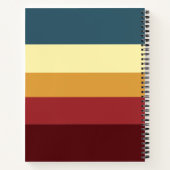 モダンコロブロッストライプク水平モノグラム ノートブック (裏面)