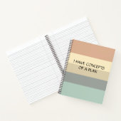 モダンコロブロッストライプク水平モノグラム ノートブック (内部)