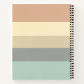 モダンコロブロッストライプク水平モノグラム ノートブック (裏面)