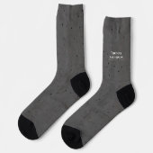 モダンコンクリート ホワイトとダークグレー ソックス (左)